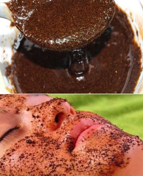 قناع بيلادا مع عوارض القهوة